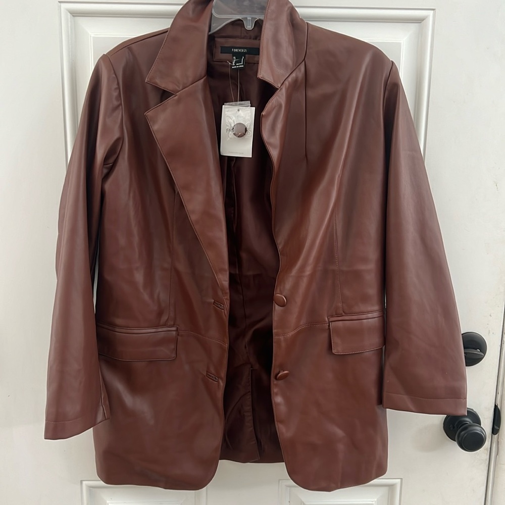 NWT Forever 21 Chocolate Jacket/Blazer